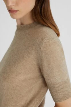 ERMANNO SCERVINO Pure Cashmere Toupe Sweater -Angelina Store D455L309PYU M1507 05 d8f7036a 503d 4219 9c12 7f6a004ed36c