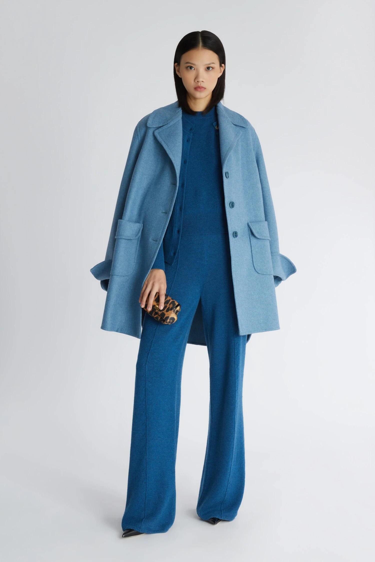ERMANNO SCERVINO Blue Sweater In Pure Cashmere 4 ERMANNO SCERVINO Blue Sweater In Pure Cashmere - Image 2