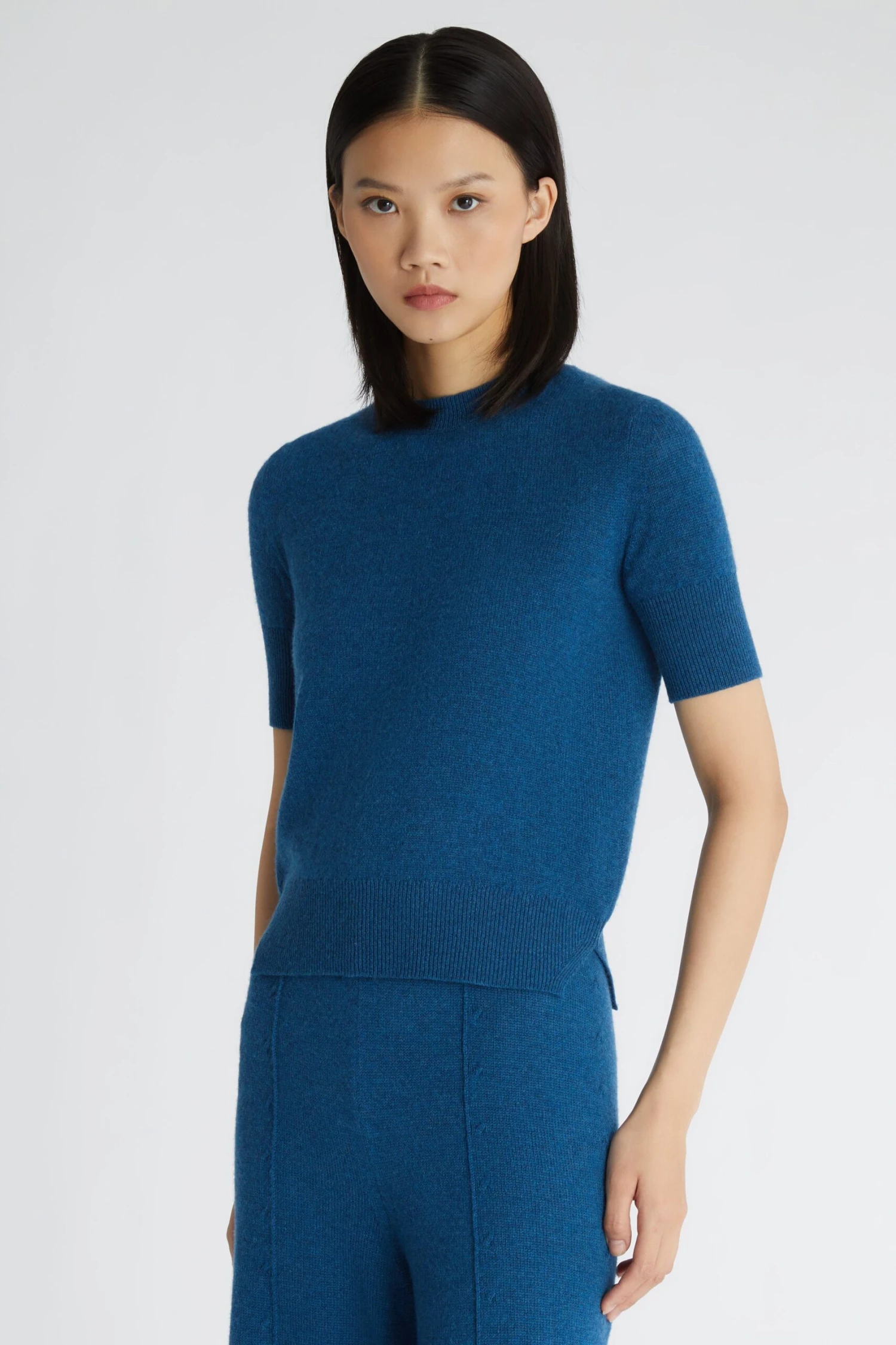 ERMANNO SCERVINO Blue Sweater In Pure Cashmere 5 ERMANNO SCERVINO Blue Sweater In Pure Cashmere - Image 3