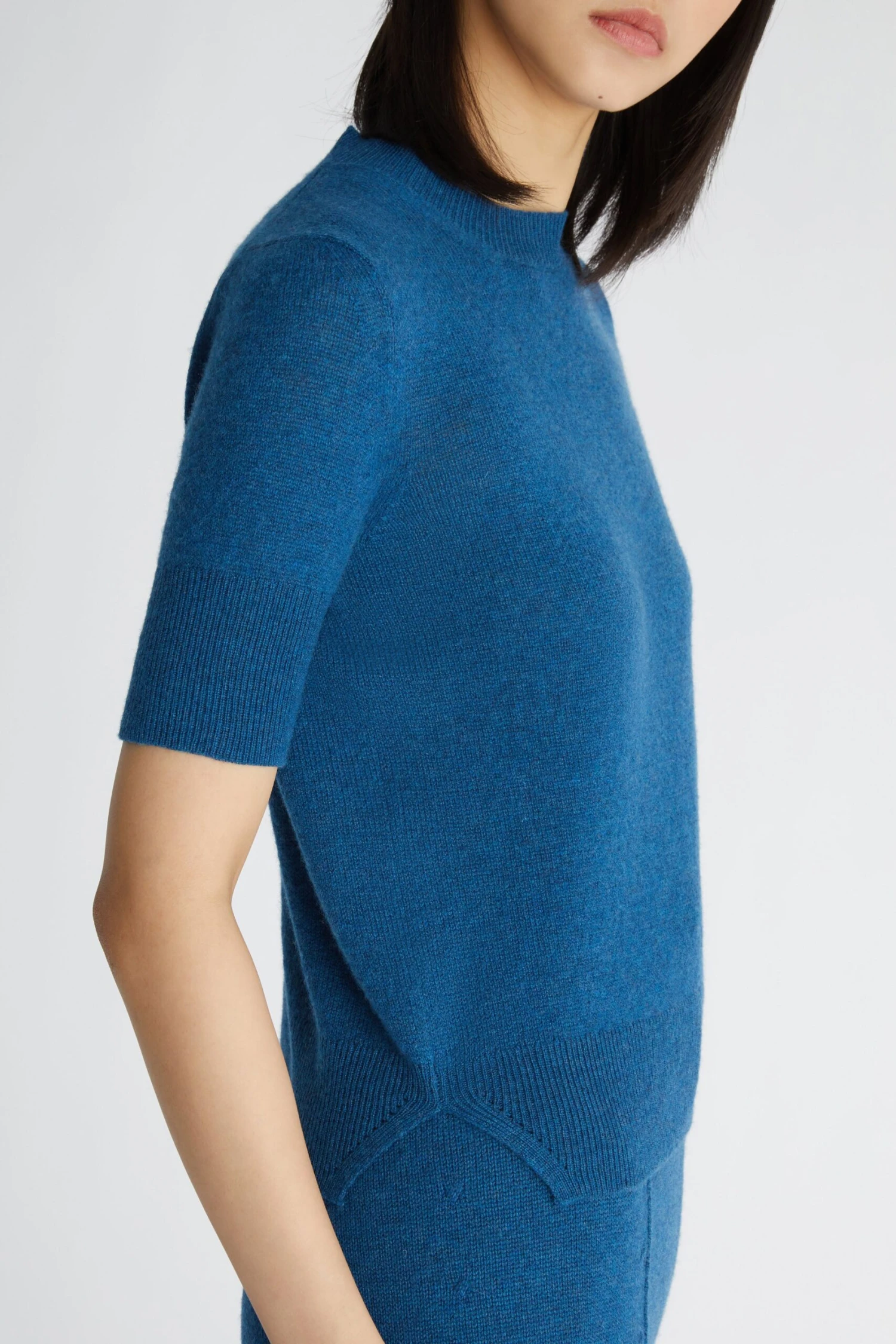 ERMANNO SCERVINO Blue Sweater In Pure Cashmere 7 ERMANNO SCERVINO Blue Sweater In Pure Cashmere - Image 5