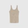 ERMANNO SCERVINO Taupe Pure Cashmere Tank Top -Angelina Store D455L332PYU M1507 01 9412a6cd 882b 46b5 88bf 899950095d27