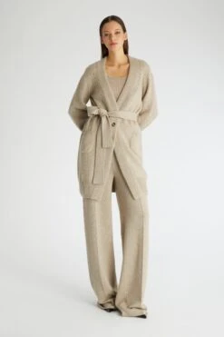 ERMANNO SCERVINO Taupe Pure Cashmere Tank Top -Angelina Store D455L332PYU M1507 03