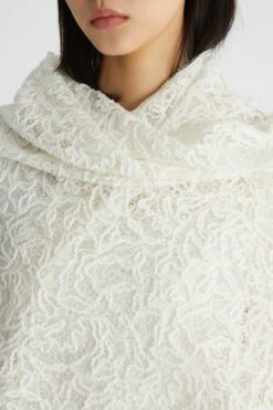 ERMANNO SCERVINO Lace Stole -Angelina Store D455R306PYX 10602 04 6ccd6b1c b8e0 40c2 ab3f c70880d31ac0