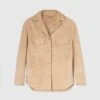 ERMANNO SCERVINO Single-breasted Jacket In Clouded Suede With Topstitching And Broguing Details. -Angelina Store D460I701KIW 61010 01