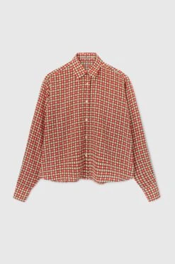 ERMANNO SCERVINO Pure Silk Tie Print Shirt