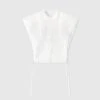 ERMANNO SCERVINO Muslin Bib With Valencienne Lace -Angelina Store D462K728JGE 14800 01