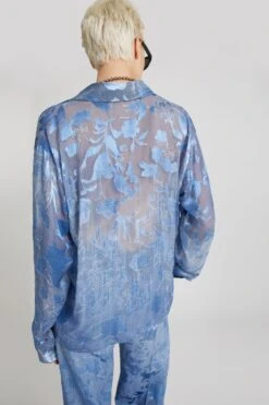 ERMANNO SCERVINO Regular Fit Denim Print Viscose Devore Shirt -Angelina Store D462K735YSH S4217 05 5bdf8a0c 8380 4723 bbb8 dff33b172f62