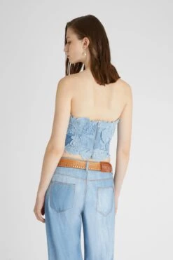 ERMANNO SCERVINO Structured Bustier With Handmade Appliques 10 ERMANNO SCERVINO Structured Bustier With Handmade Appliques -Angelina Store D462L335EMY S4217 04
