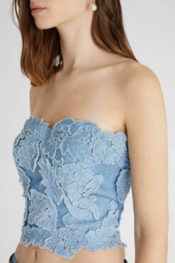 ERMANNO SCERVINO Structured Bustier With Handmade Appliques 11 ERMANNO SCERVINO Structured Bustier With Handmade Appliques -Angelina Store D462L335EMY S4217 05