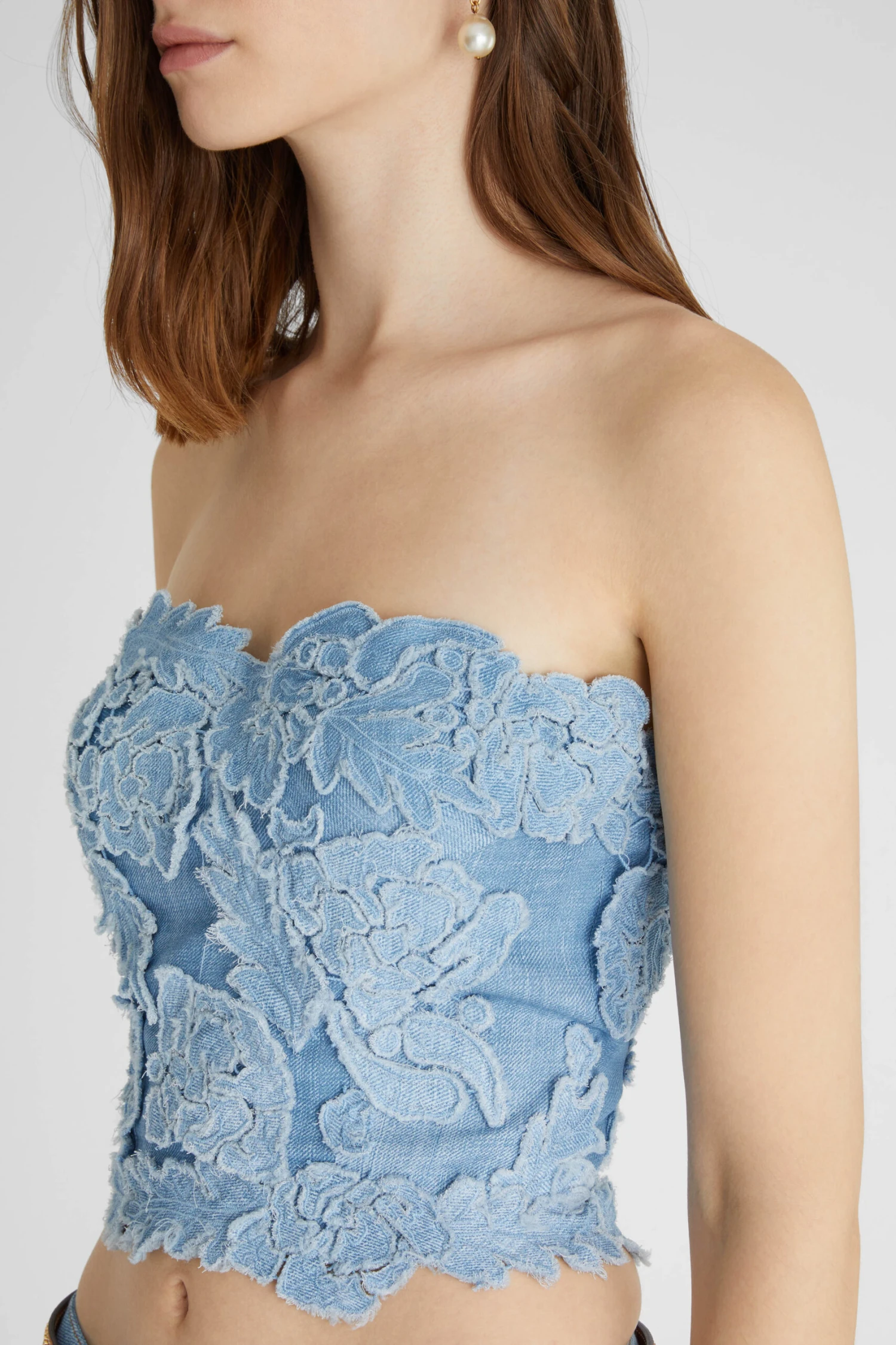 ERMANNO SCERVINO Structured Bustier With Handmade Appliques 7 ERMANNO SCERVINO Structured Bustier With Handmade Appliques - Image 5
