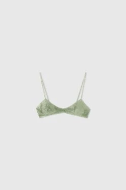 ERMANNO SCERVINO Destructured Toulle Bra With All Over Micro Crystals