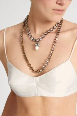 ERMANNO SCERVINO Silk-blend Deconstructed Bra -Angelina Store D462L716HKC 10602 03