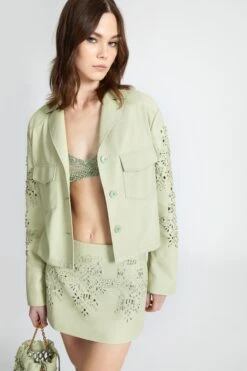 ERMANNO SCERVINO Deconstructed Toulle Bra With Micro Crystal Net -Angelina Store D462L718REIU D4625 03