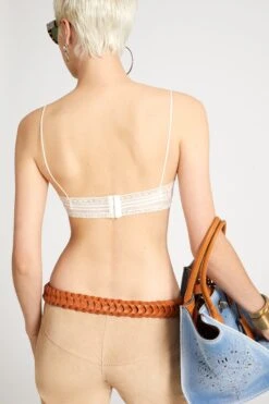 ERMANNO SCERVINO Cotton Muslin Deconstructed Bra With Pleated Details And Valencienne Lace 11 ERMANNO SCERVINO Cotton Muslin Deconstructed Bra With Pleated Details And Valencienne Lace -Angelina Store D462L735JGE 14800 05