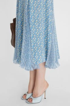 ERMANNO SCERVINO Pure Silk Midi Skirt With Floral Print And Pleated Underskirt -Angelina Store D462O340OYQ S4624 05 825347ea 3bf6 48b9 8f79 151933a5a709