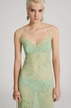 ERMANNO SCERVINO Silk Chiffon Long Dress With Geometric Cut-outs Made And Finished By Hand -Angelina Store D462Q710FDQYE 30221 03 f34a0fff 8aed 48fc 8077 cb44854059a1