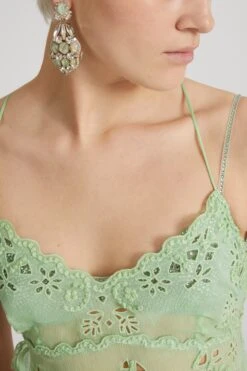 ERMANNO SCERVINO Silk Chiffon Long Dress With Geometric Cut-outs Made And Finished By Hand -Angelina Store D462Q710FDQYE 30221 05 ea2e720d fa0f 45ac b9ea adb16356817d