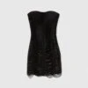 ERMANNO SCERVINO Short Silk Bustier Dress With Crystals And Made With Soutache Technique -Angelina Store D462Q717FDCTHKC 95708 01