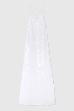 ERMANNO SCERVINO Long Toulle Dress With Sequin Degrade