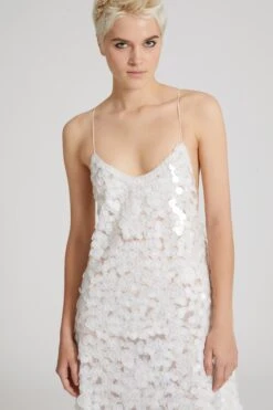 ERMANNO SCERVINO Long Toulle Dress With Sequin Degrade -Angelina Store D462Q735CPTTJ 10602 03