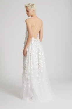 ERMANNO SCERVINO Long Toulle Dress With Sequin Degrade -Angelina Store D462Q735CPTTJ 10602 06