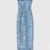 ERMANNO SCERVINO Silk Midi Bustier Dress With Crystals In Soutache Technique -Angelina Store D462Q736FDCTZGI S4217 01