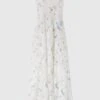 ERMANNO SCERVINO Silk Blend Long Dress With Fine Shoulder Straps And Devore Floral Motif With Micro Flower Print -Angelina Store D462Q779FDUZF S4692 01