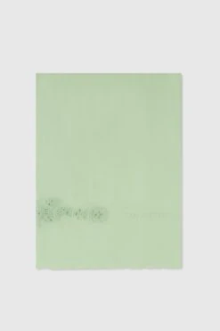 ERMANNO SCERVINO Pure Silk Chiffon Stole With Geometric Carving Made And Finished By Hand