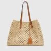 ERMANNO SCERVINO Multicolor Rafia Shopping Bag With Hand-made Crochet Weave -Angelina Store D463S304FMRDM 30815 01
