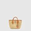 ERMANNO SCERVINO Mini Shopping Bag In Natural Rafia With Hand-made Crochet Weave -Angelina Store D463S352FMRDM 30815 01