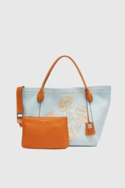 ERMANNO SCERVINO Margot Medium In Suede With Hand-made Rafia Embroidery -Angelina Store D463S357RQNJ 64021 05