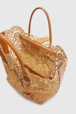 ERMANNO SCERVINO Maggie Medium In Natural Rafia Lace -Angelina Store D463S454PYV B4252 05 2c6cca1a b11b 4722 9e44 7d4791a57de6