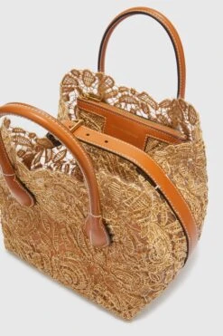 ERMANNO SCERVINO Mini Margot In Natural Rafia Lace -Angelina Store D463S456PYV B4252 05 3cb5be50 6e12 4b63 9206 5c7592a64359