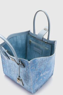 ERMANNO SCERVINO Floral-patterned Devore Denim Medium Maggie -Angelina Store D463S754QMV S4217 05 7a1ed568 990b 42d0 b0e3 5f601ced0bd8