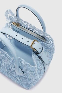 ERMANNO SCERVINO Mini Margot In Rafia Lace With Crystals -Angelina Store D463S756CTPYV B4686 05