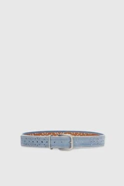 ERMANNO SCERVINO Denim Belt With Geometric Cut-out
