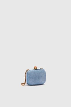 ERMANNO SCERVINO Micro Clutch Jewel In Hand-aged Jeans -Angelina Store D463W810CNJ 94037 03