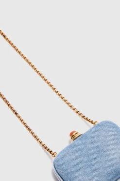 ERMANNO SCERVINO Micro Clutch Jewel In Hand-aged Jeans -Angelina Store D463W810CNJ 94037 04