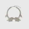 ERMANNO SCERVINO Floral Necklace With Silver Stones -Angelina Store D463X305XRS PSANCR 01