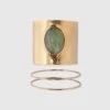 ERMANNO SCERVINO Rigid Band Bracelet With Semi-precious Light Green Hard Stone Cabouchon -Angelina Store D463X701ZYI GRBJVE 01 36e3c2c5 d017 4978 aec6 f7ffbf4fb13c