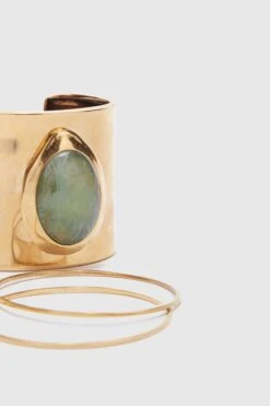 ERMANNO SCERVINO Rigid Band Bracelet With Semi-precious Light Green Hard Stone Cabouchon 7 ERMANNO SCERVINO Rigid Band Bracelet With Semi-precious Light Green Hard Stone Cabouchon -Angelina Store D463X701ZYI GRBJVE 03 2f05ea94 5398 475a 9591 c965b5caf64a