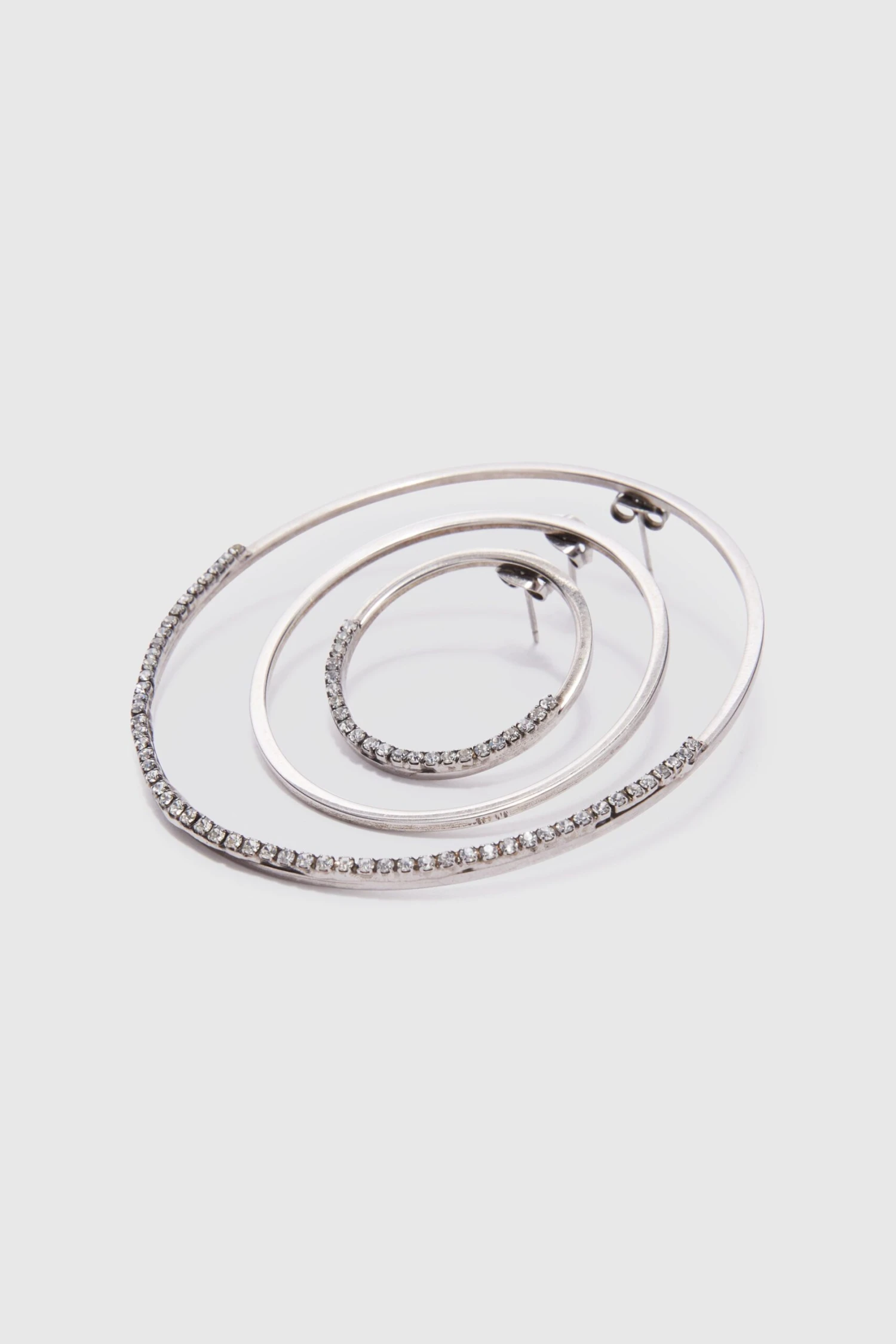 ERMANNO SCERVINO Set Of Three Hoop Earrings With Micro Stones 3 ERMANNO SCERVINO Set Of Three Hoop Earrings With Micro Stones