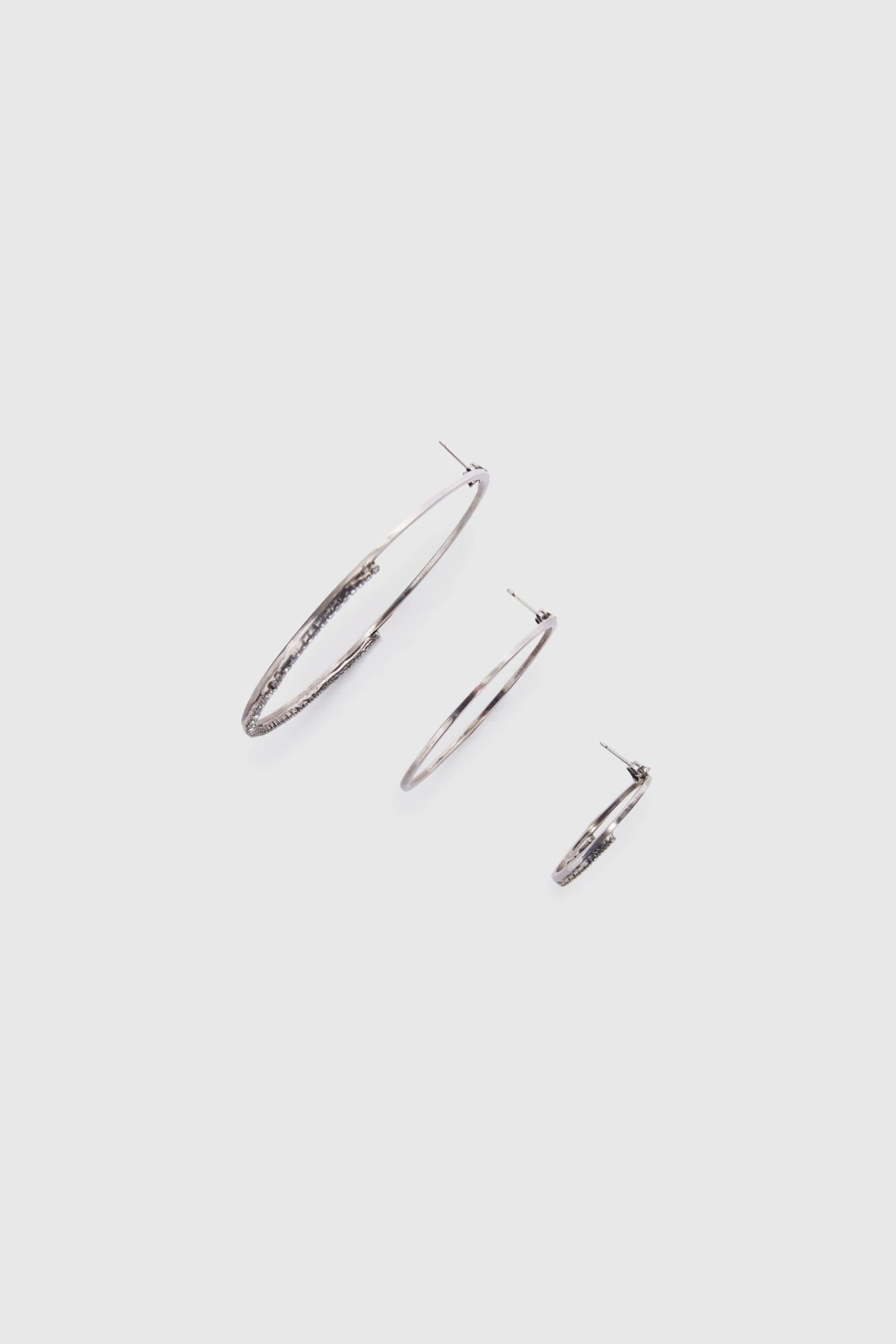 ERMANNO SCERVINO Set Of Three Hoop Earrings With Micro Stones 7 ERMANNO SCERVINO Set Of Three Hoop Earrings With Micro Stones - Image 5