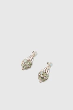 ERMANNO SCERVINO Earrings With Crystals And Semi-precious Stones Light Green -Angelina Store D463X807MTZ OCBJGF 03 8195b838 ed9d 4d21 a35d d7e6b7e45a16