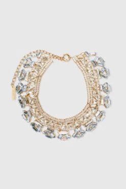 ERMANNO SCERVINO Choker Necklace With Geometric Crystals