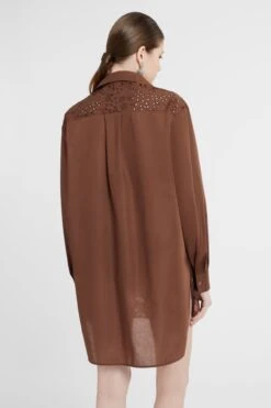 ERMANNO SCERVINO Oversize Cotton Poplin Shirt With Sangallo Effect A Jour -Angelina Store D464K613RXT 91220 05 b5318f35 2672 4754 9932 1c2fbc68f83a