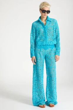 ERMANNO SCERVINO Macrame Lace Boxy Shirt -Angelina Store D464K615HGJ 65123 03