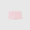 ERMANNO SCERVINO Pure Linen Shorts With Handmade Tone-on-tone Floral Embroidery -Angelina Store D464P606NZB 42808 01 f8d34d62 01f2 49db b1d8 1fc8018fedeb