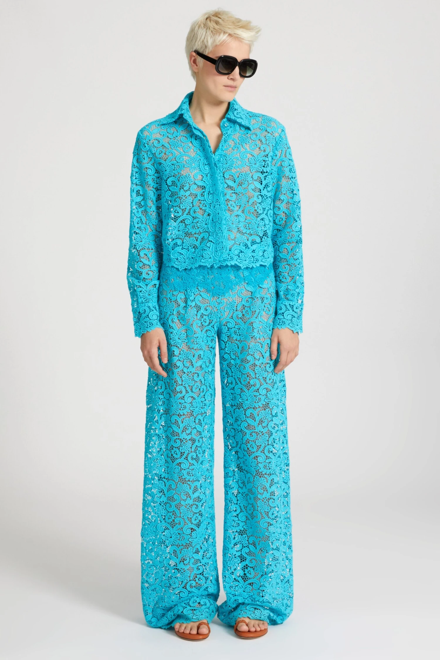 ERMANNO SCERVINO Soft Macrame Lace Trousers 4 ERMANNO SCERVINO Soft Macrame Lace Trousers - Image 2