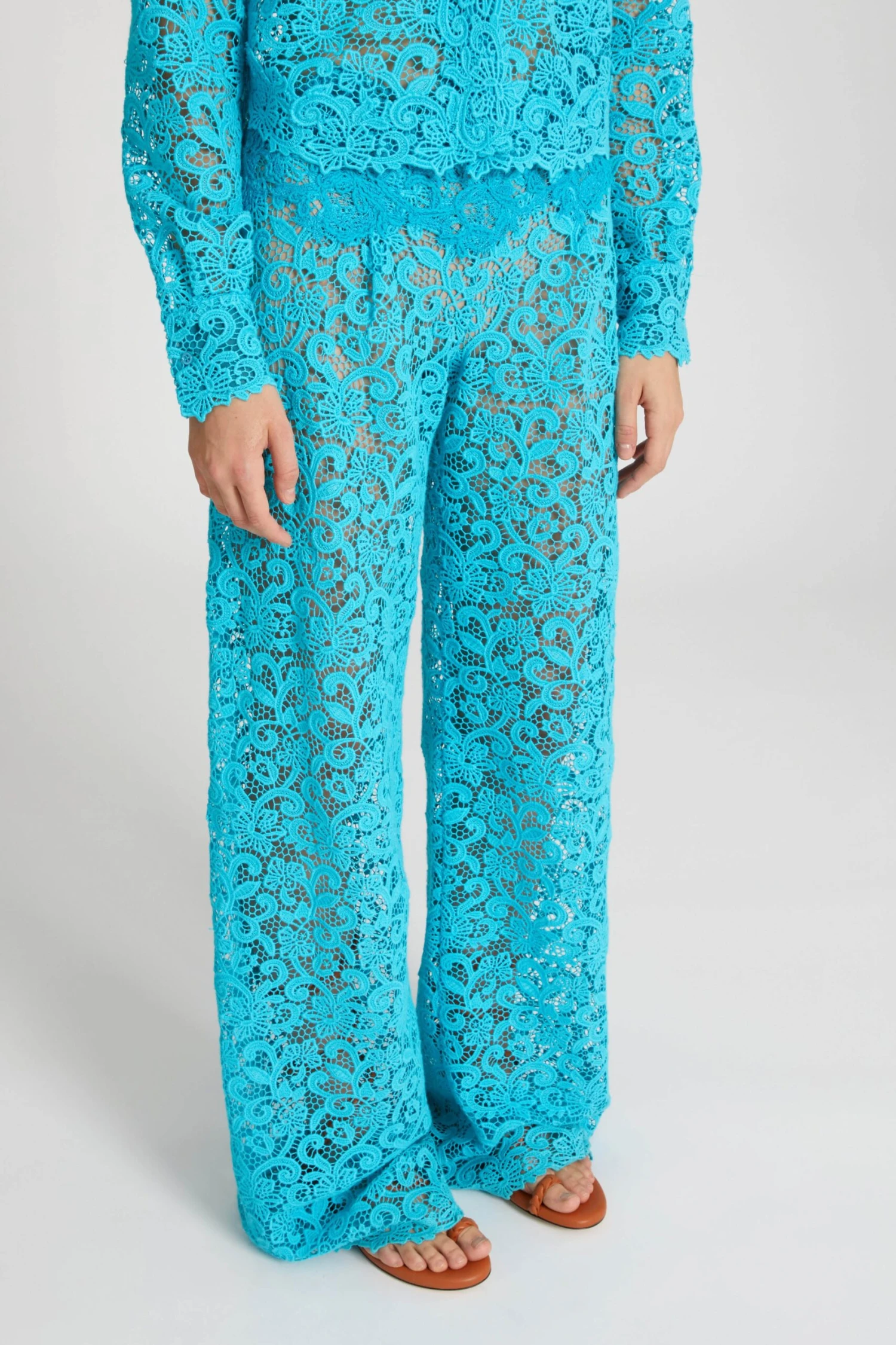 ERMANNO SCERVINO Soft Macrame Lace Trousers 5 ERMANNO SCERVINO Soft Macrame Lace Trousers - Image 3